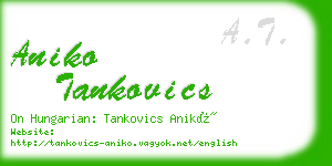 aniko tankovics business card